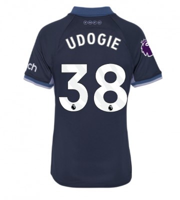 Tottenham Hotspur Destiny Udogie #38 Bortatröja Kvinnor 2023-24 Kortärmad